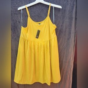 Wild Fable - Womens Sleeveless Rib Knit Babydoll Dress. 3X and 4X.